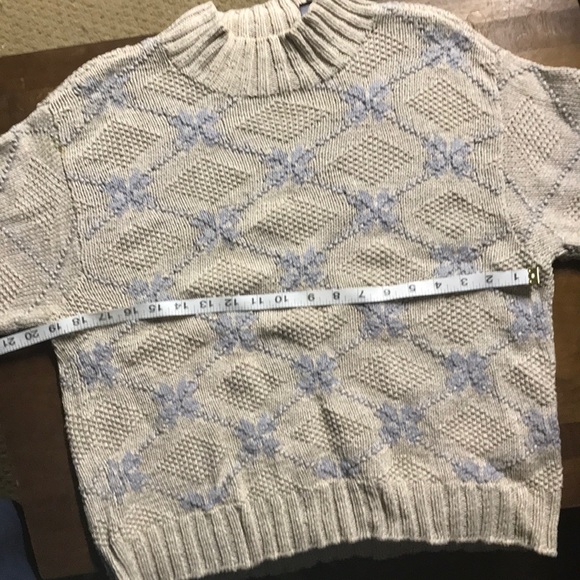 Hand knit cotton sweater - Picture 5 of 5
